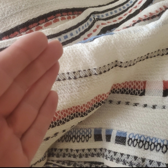 Haus & Haven Ira Stripe Shower Curtain 100% Cotton. - Picture 7 of 8